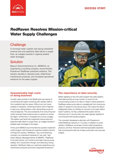 RedRaven解决关键任务供水挑战